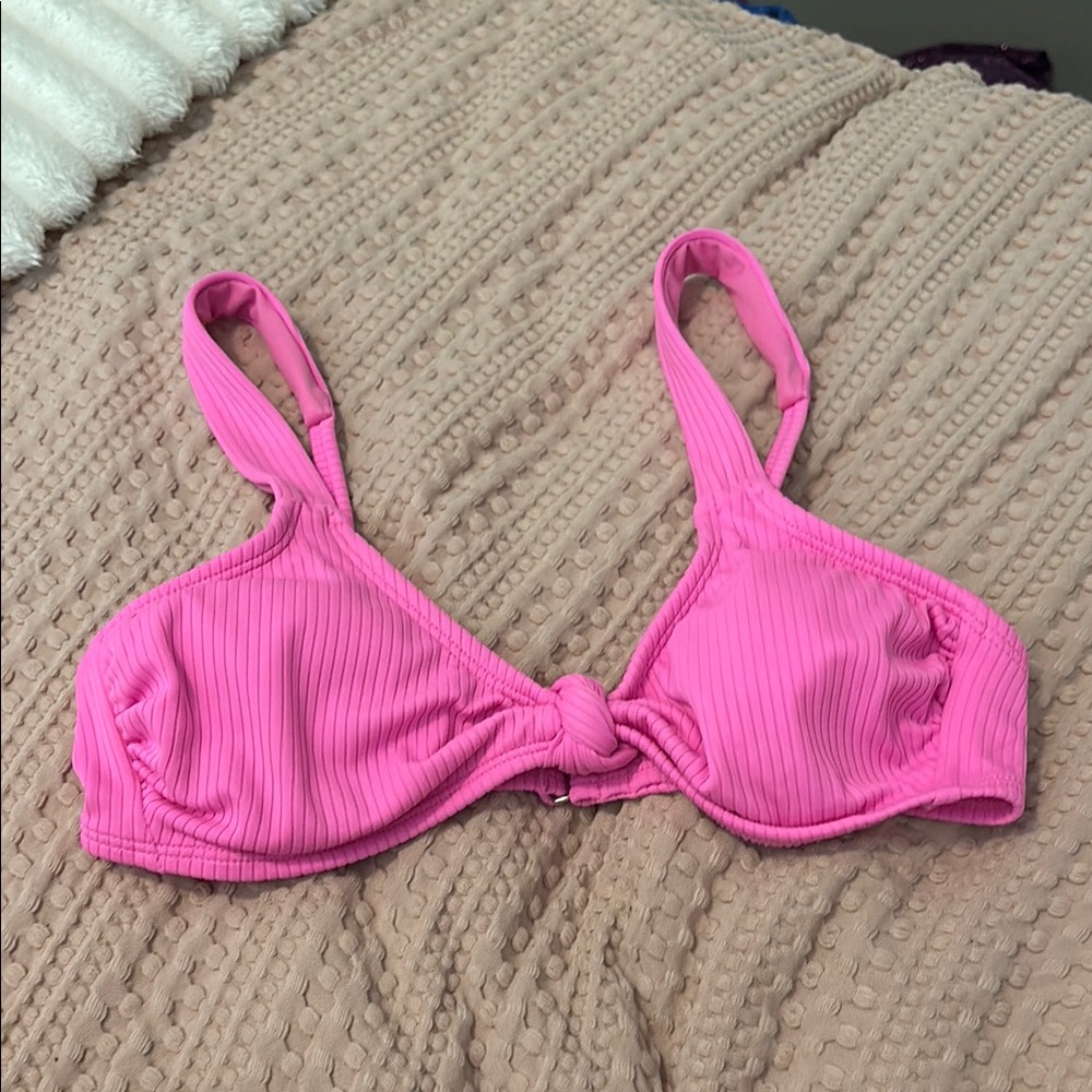 Xhilaration Bright Pink Bikini Top